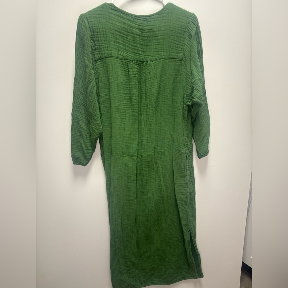 Velvet by Graham & Spencer Green Shift Dress Size Large - Picture 4 of 5